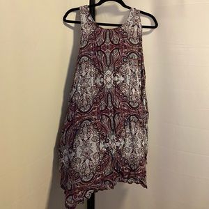 NWT Cacique Swim Paisley Tank Coverup Size 14/16